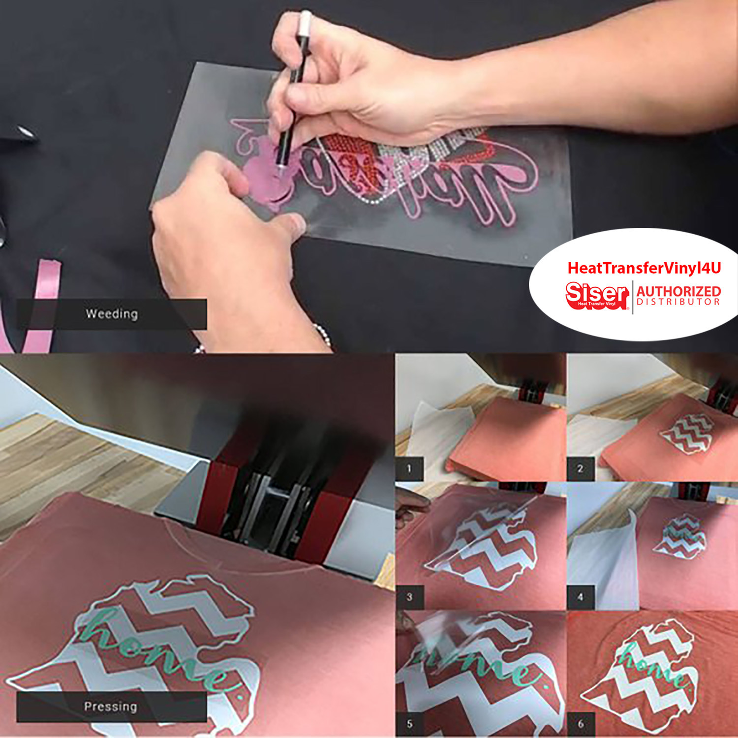 Siser EasyWeed Iron On Heat Transfer Vinyl For T-Shirts -WHITE 12",15",20" Rolls