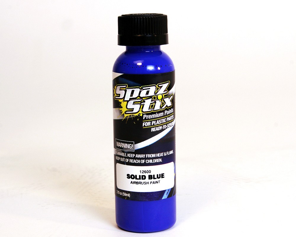 Spaz Stix 12600  Solid Blue Airbrush Paint 2oz