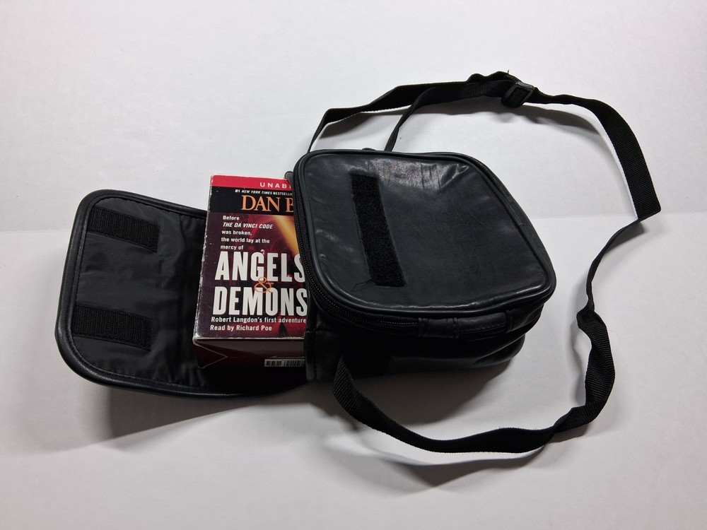 Vintage CD Projects CD Player Carrying Case Black Bag With Strap