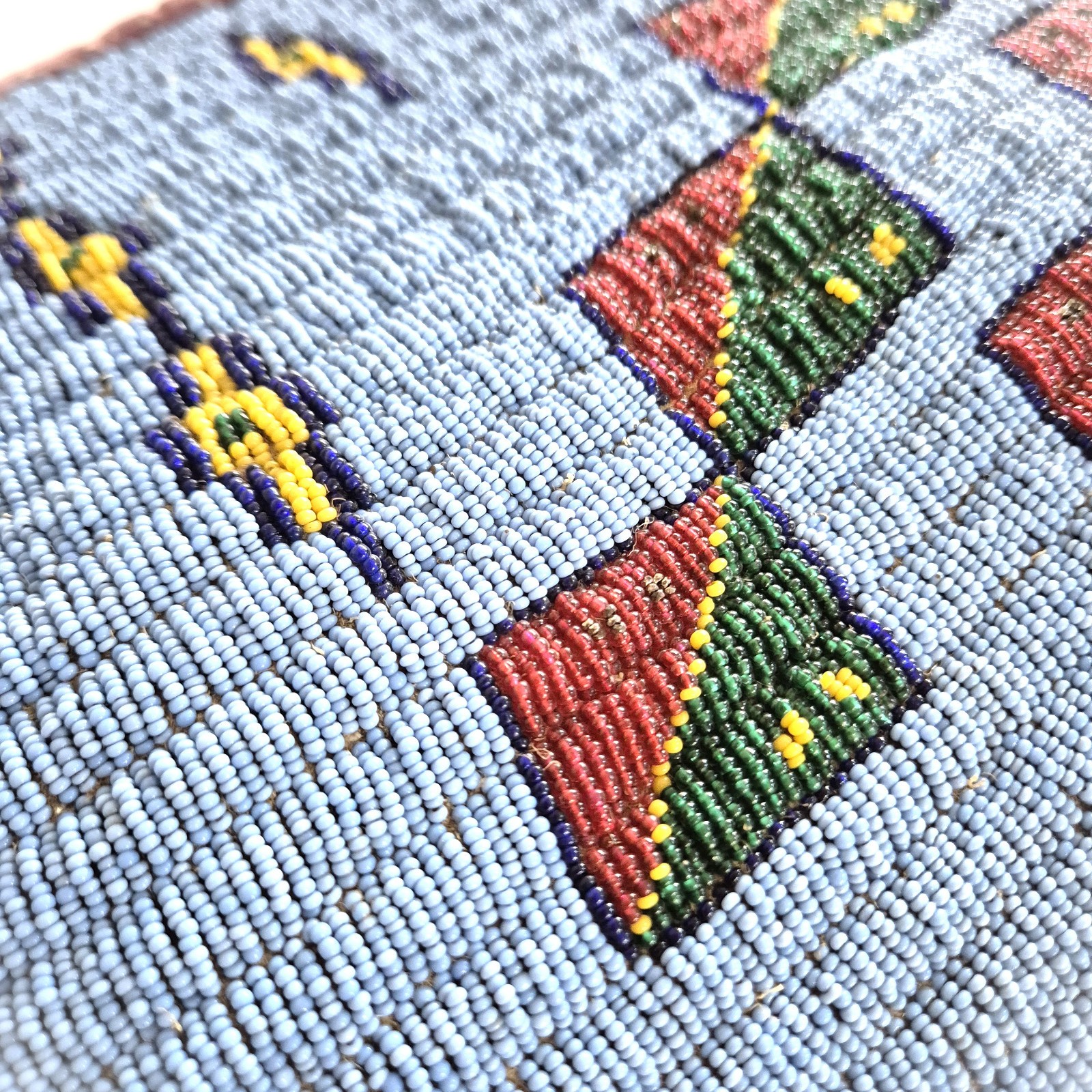 Antique Sioux (Dakota/ Lakota) Beaded Soft Baby Carrier/ Cradle, circa 1880.