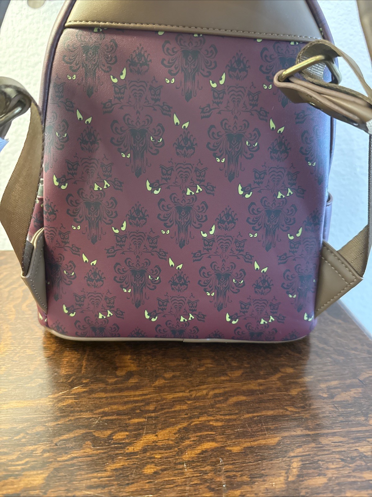 Loungefly Disney Haunted Mansion Stretching Room Moving Portraits Backpack NWT