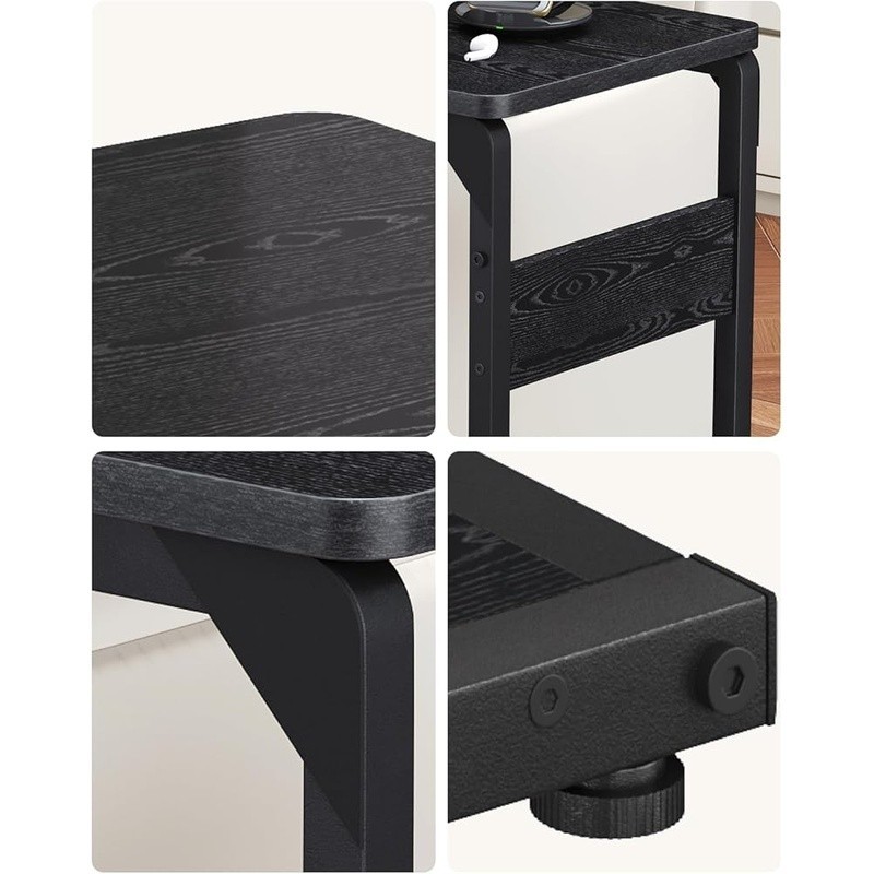 Stable Side Table Small Spaces Easy Assembly Multi-Use Couch Laptop Tray