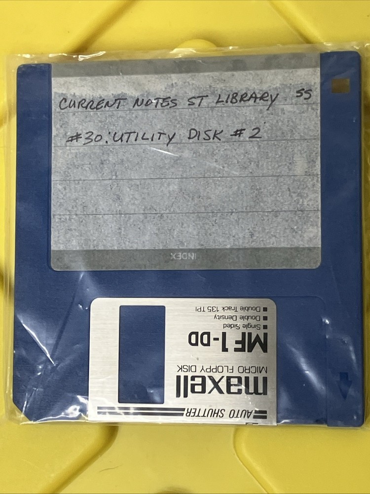 Atari ST Current Notes Library 18 3.5” Disks Lot from Current Notes Magazine