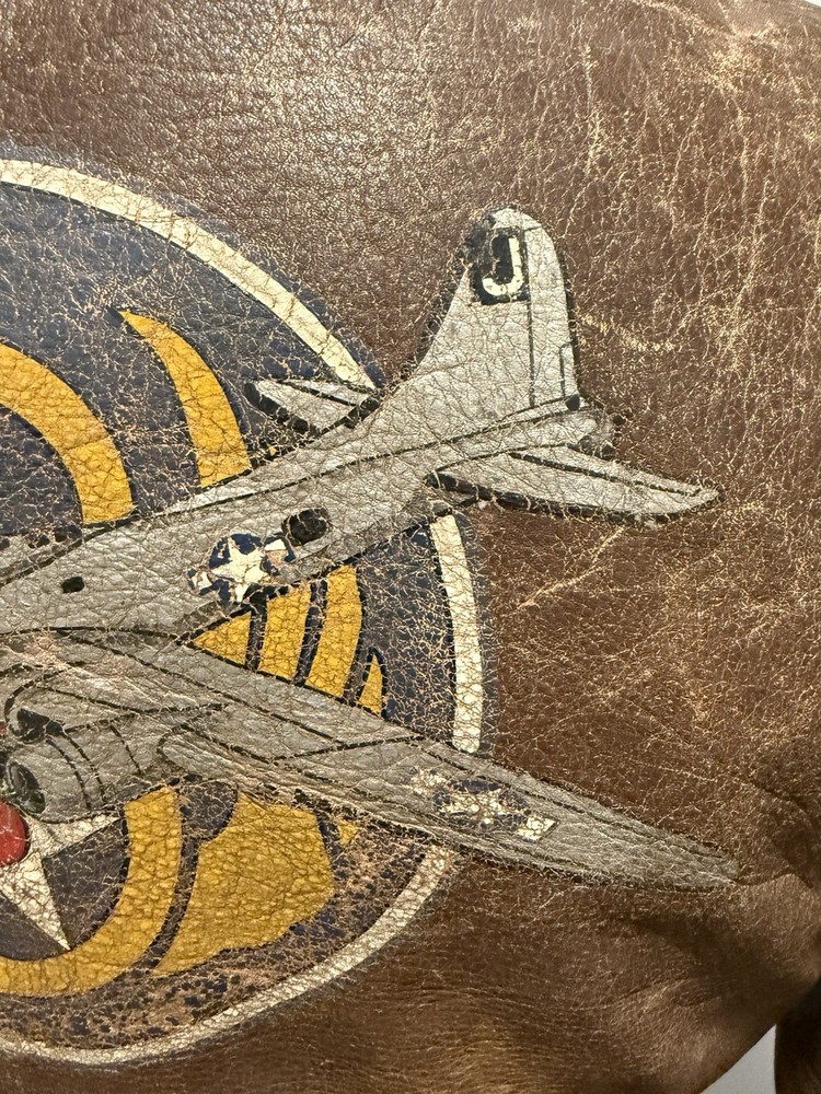 WWII Painted 8th Air Force A-2 A2 Bomber Flight Jacket