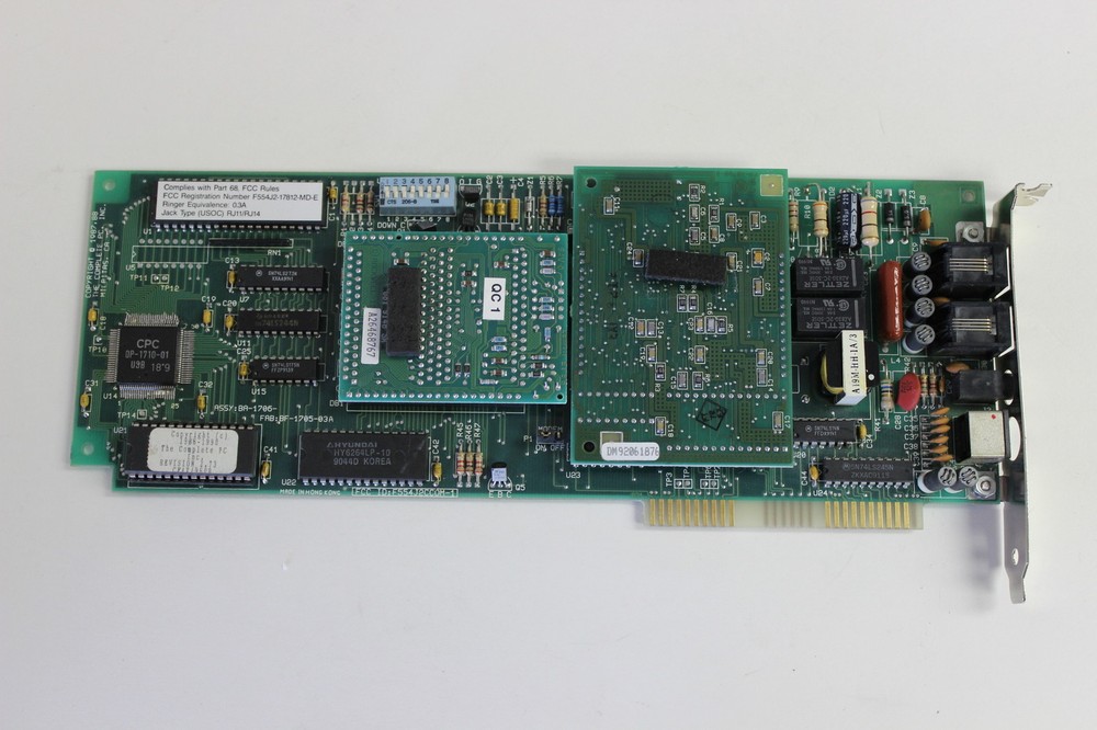 COMPLETE PC INC BA-1706 ISA MODEM SCANNER CONTROLLER BOARD BF-1705-03A