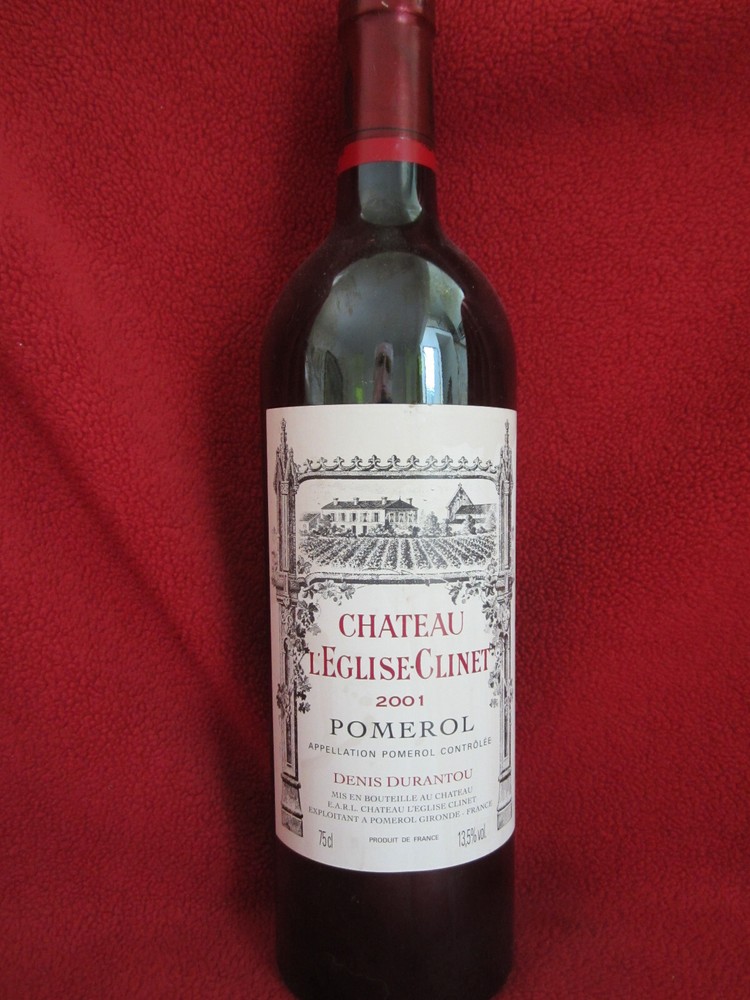 2001 Chateau L'Eglise-Clinet Empty Wine Bottle no cork