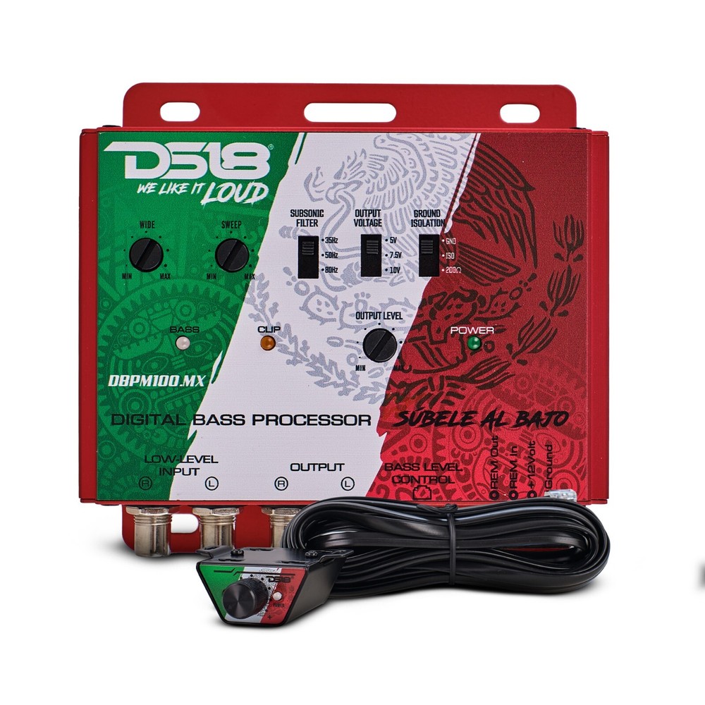DS18 DBPM100 Digital Bass Processor, 2 Channel Preamp Input/Output, Mexico Style