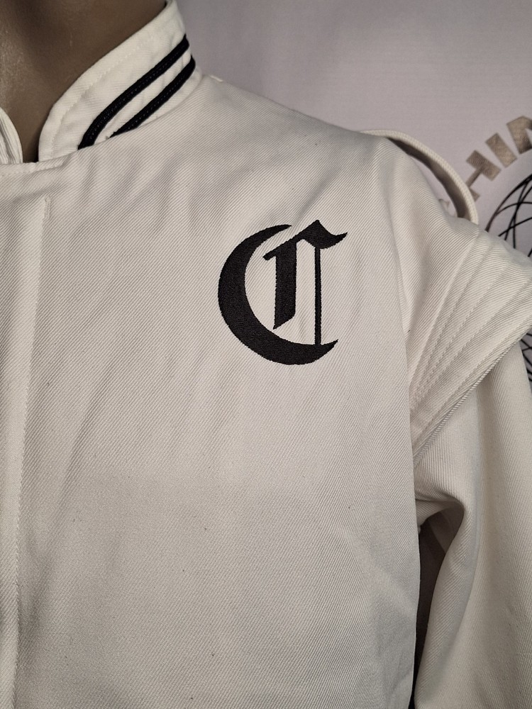 White Marching Band Jacket Size 40 Regular - Authentic