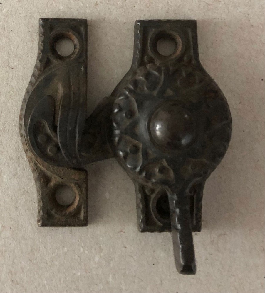Antique Victorian Window Sash Lock / Latch - Russell & Erwin - R&E