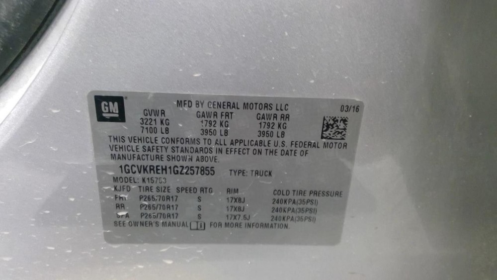 SILVRDO15 2016 High Mounted Stop Light 1897765