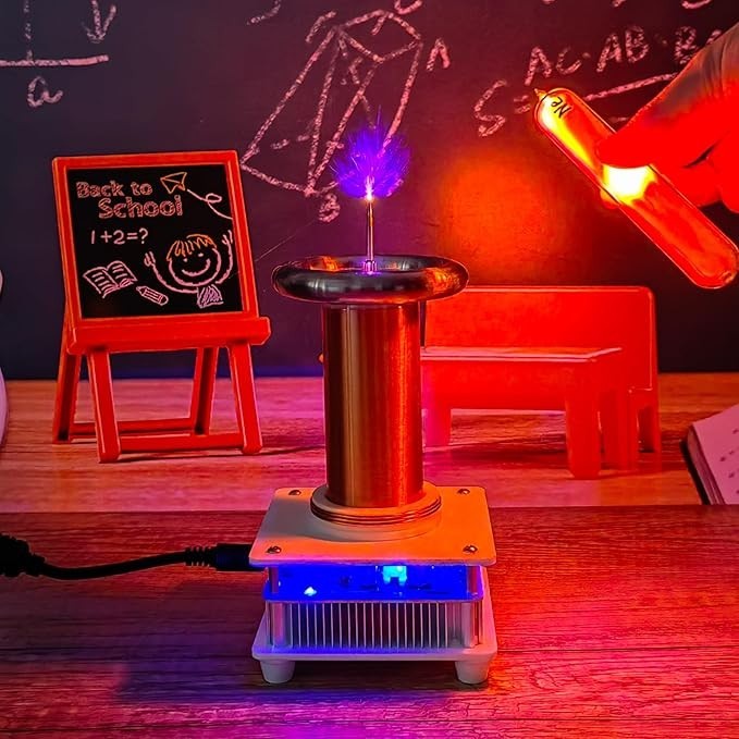 Joytech Music Tesla Coil Acrylic Base Shell Arc Plasma Loudspeaker Wireless YS03