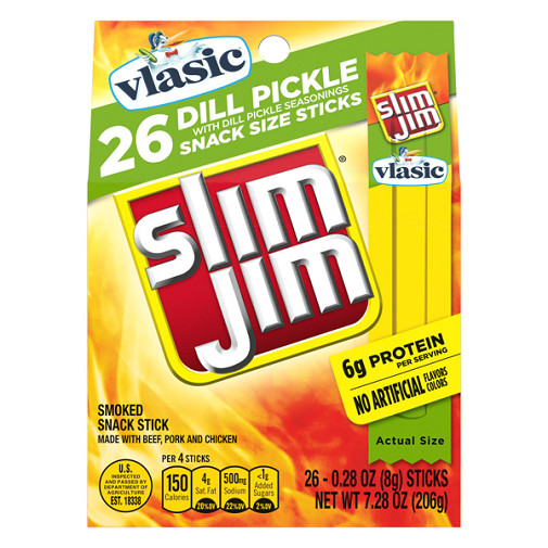 Slim Jim Dill Pickle Snack Sticks