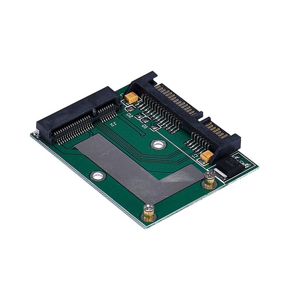 2PCS New Mini PCIE mSATA SSD to 2.5" SATA Adapter Converter Card Module Board