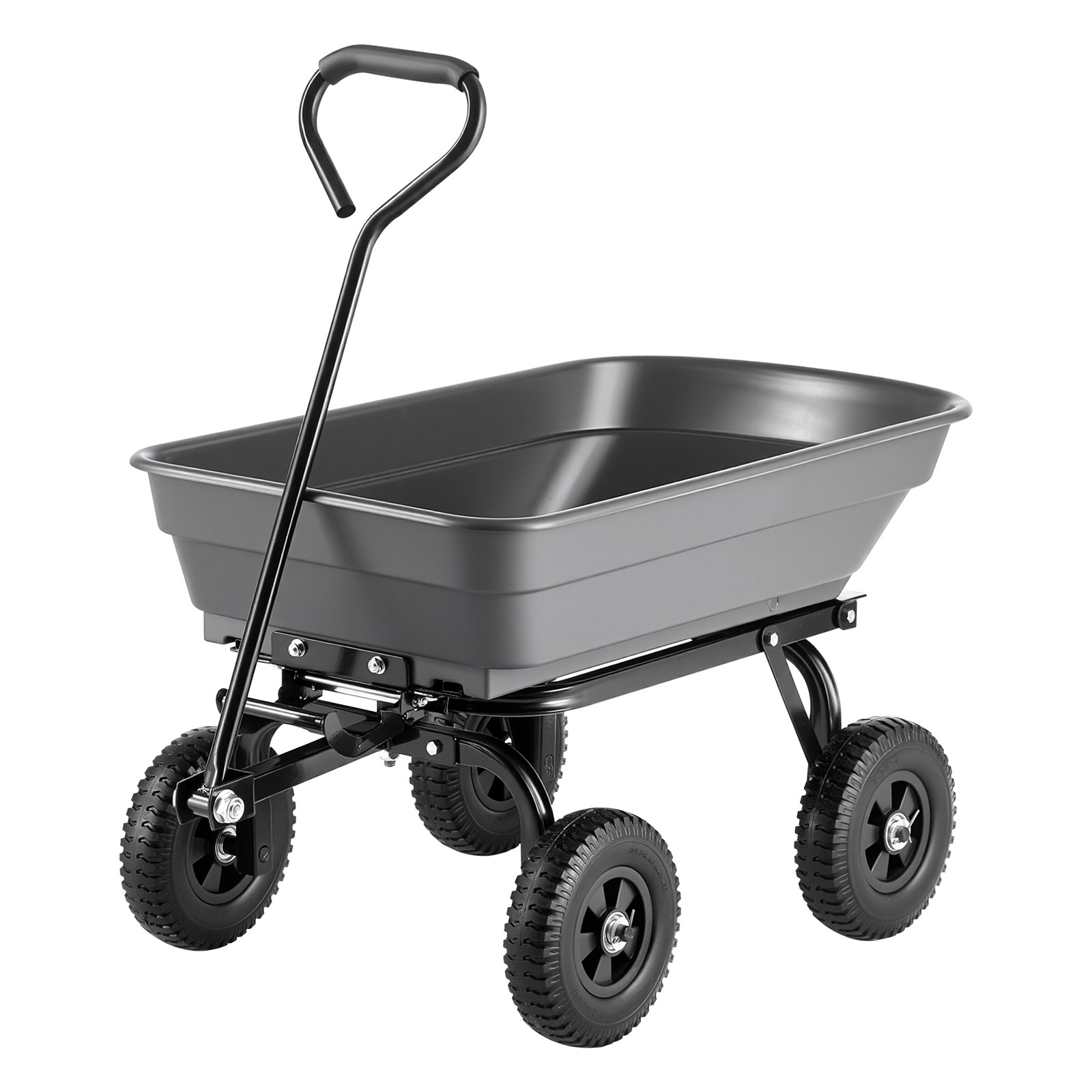 Uimoso 400lbs Garden Dump Cart with 90° Quick-Dump Design