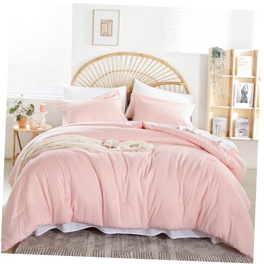 Comforter Set Comforter Set 7 Pieces Comforters Size Bedding Queen Blush Pink