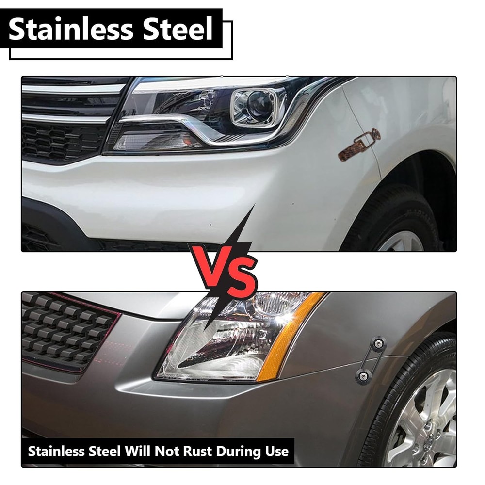 BFXM Universal Bumper Clips Front Rear Quick Release Hold Down Brackets Kit