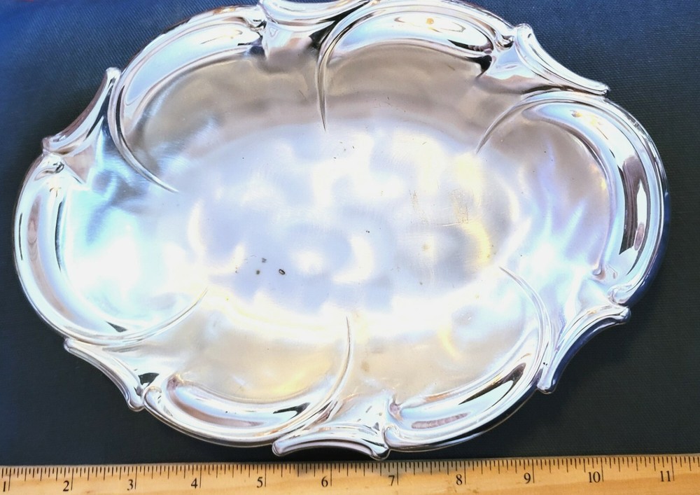 Caravelle Siverplate 8" Footed Dish Hoka West Germany #280