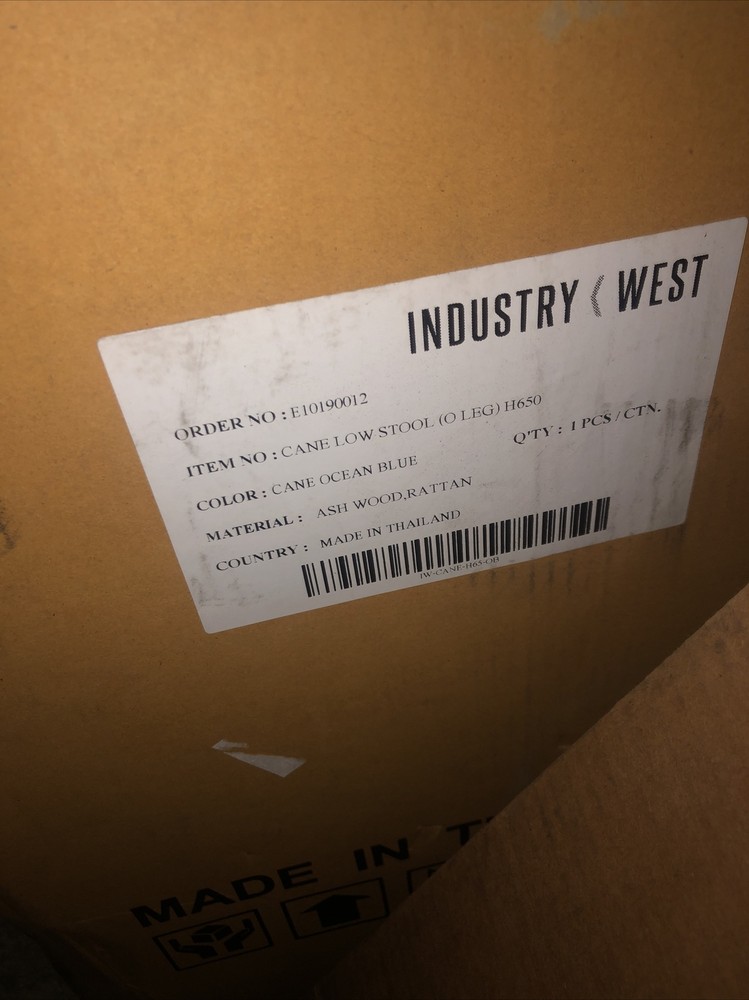 Industry West Low Stool Ocean Blue New