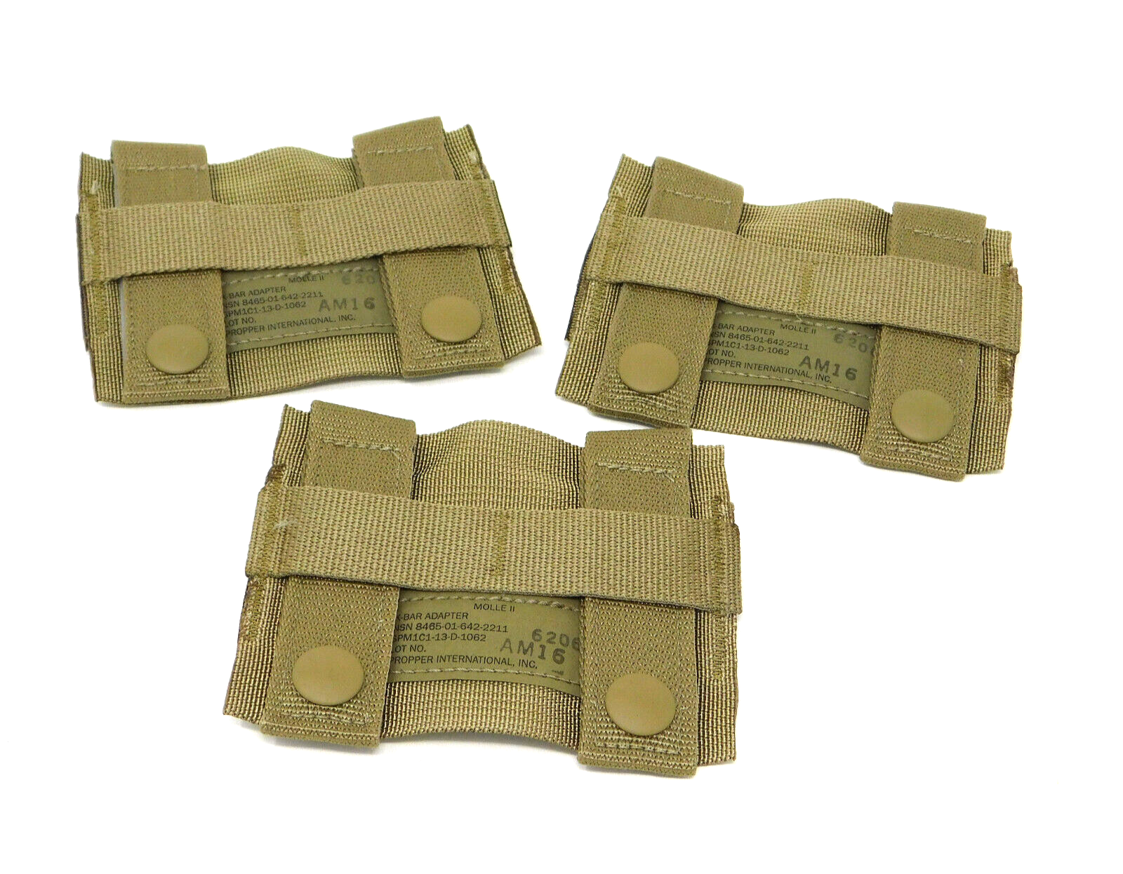 3-PACK - US Military K-BAR ADAPTERS - COYOTE - New in Bag