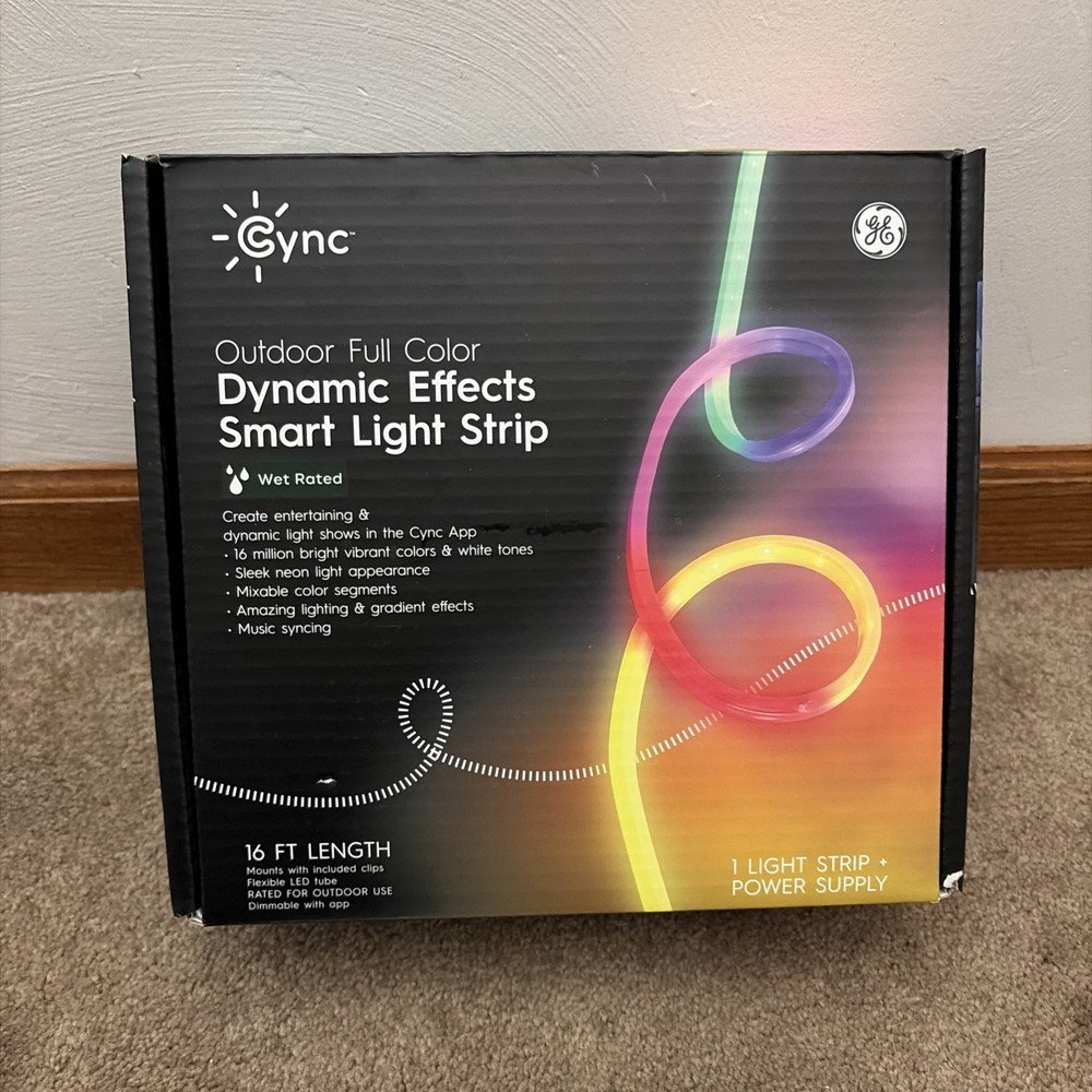 GE Cync Dynamic Effect 16ft Decorative Outdoor Light String