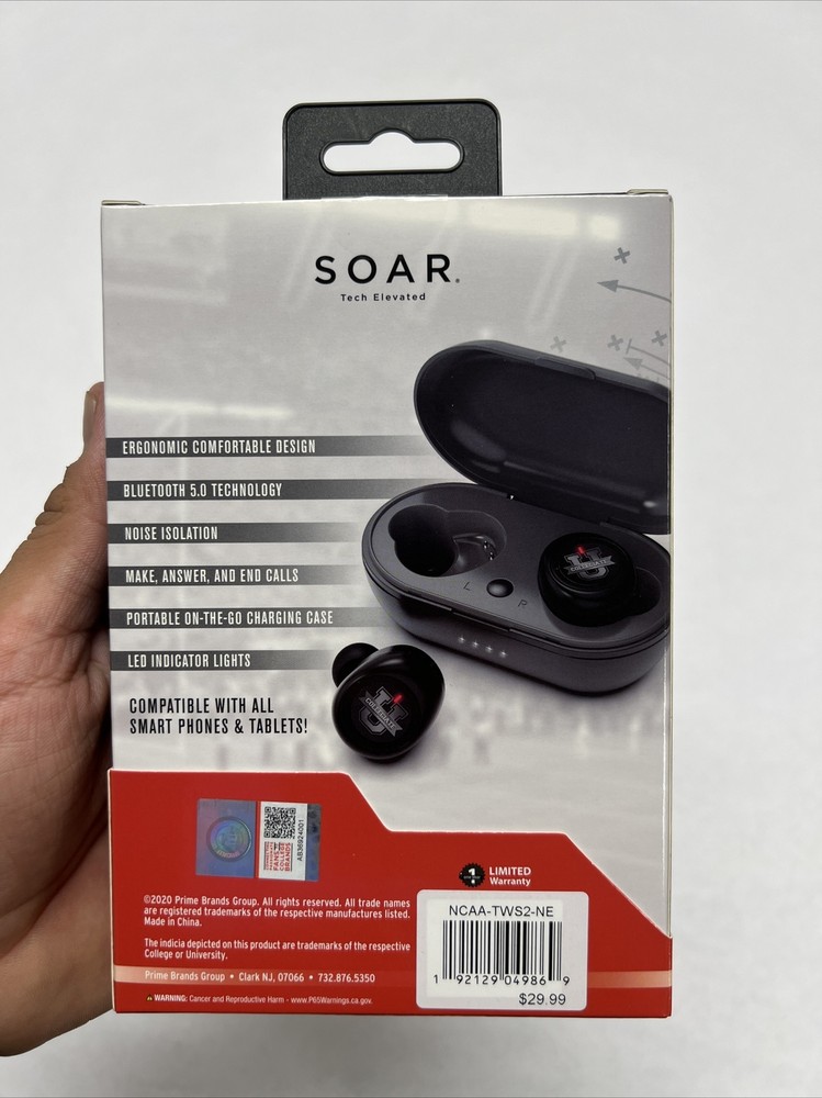 NCAA Nebraska Cornhuskers Bluetooth True Wireless Earbuds