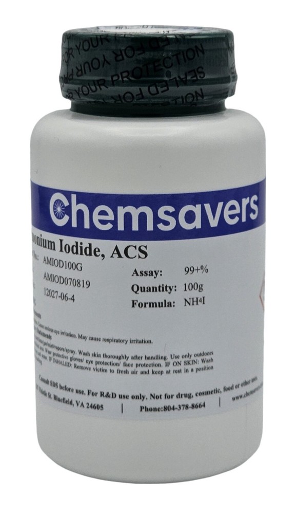 Ammonium Iodide, ACS, 99+%, 100g
