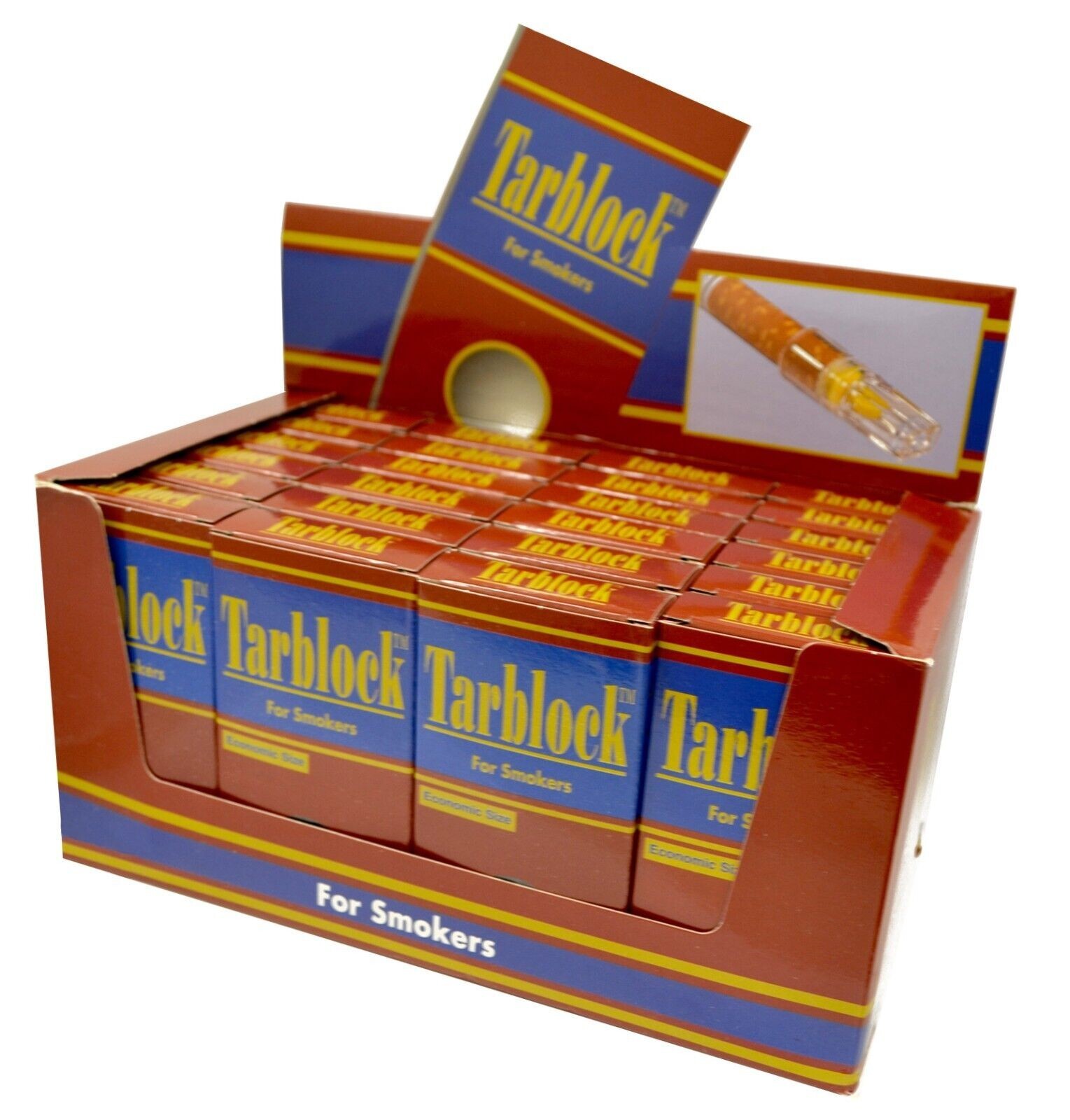 TARBLOCK Cigarette Filter Tips 24 Packs (720 filters) ~Free Shipping! (4 HOLES)
