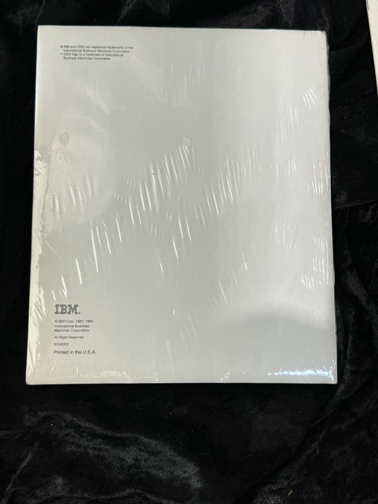 IBM OS/2 Operating System Software Information Sealed Packet