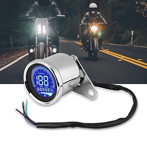 Universal Motorcycle Odometer LCD Digital Speedometer Tachometer Gauges with