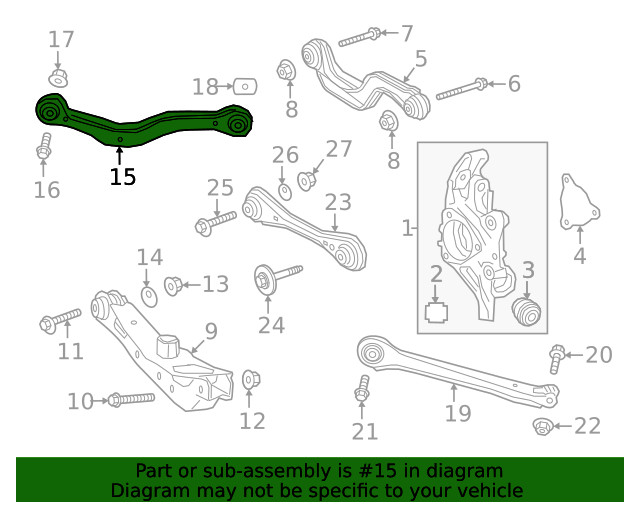 Genuine GM Trailing Arm 84862999