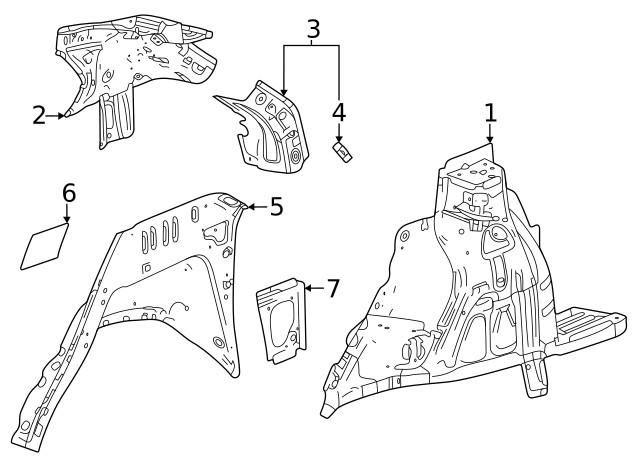 Genuine GM Inner Wheelhouse 60008566