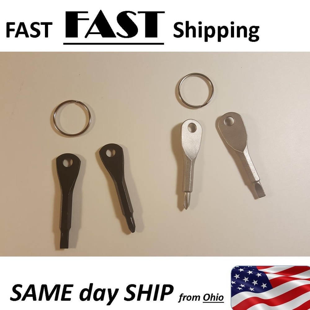 Key size SCREWDRIVER - fits on your key chain --- 2 SETS