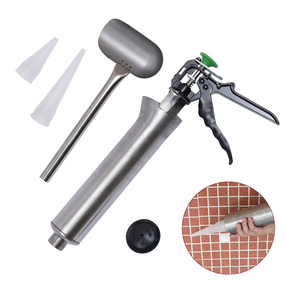 Cement Wall Sewing Gun Mortar Pointing Grouting Caulking Applicator Tool Set