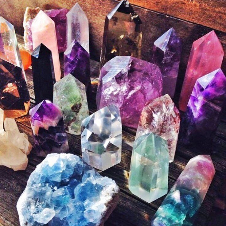 Intuitively Chosen Crystals (2), Natural, Raw Gemstones