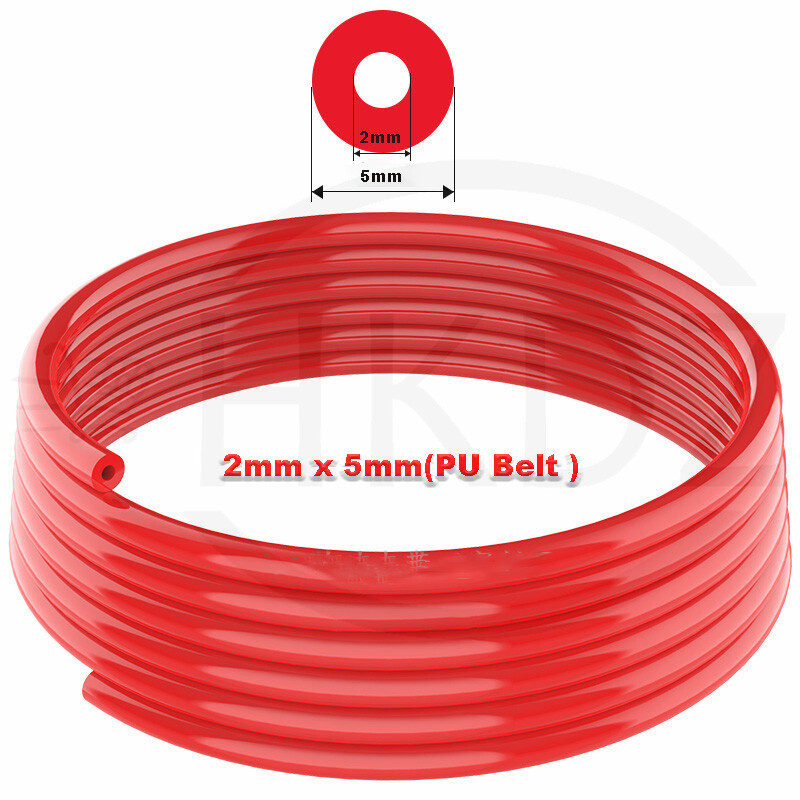PU Polyurethane Hollow Round Belt Connectible Drive Belting OD 5-12mm ID 2-4.5mm