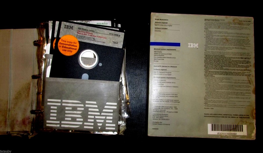 Vintage IBM BUSINESS ADVISER GENERAL ACCOUNTING EDITION PC SOFTWARE 16 Diskettes