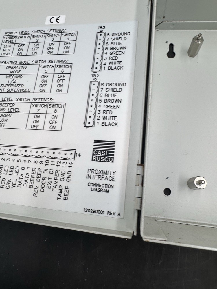 Casi Rusco GE Security Interface Panel Empty Cabinet Box