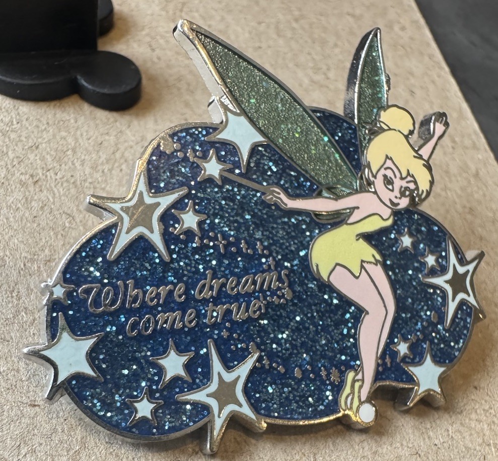 Disney Tinker Bell Where Dreams Come True Glitter Exclusive Pixie Dust Pin