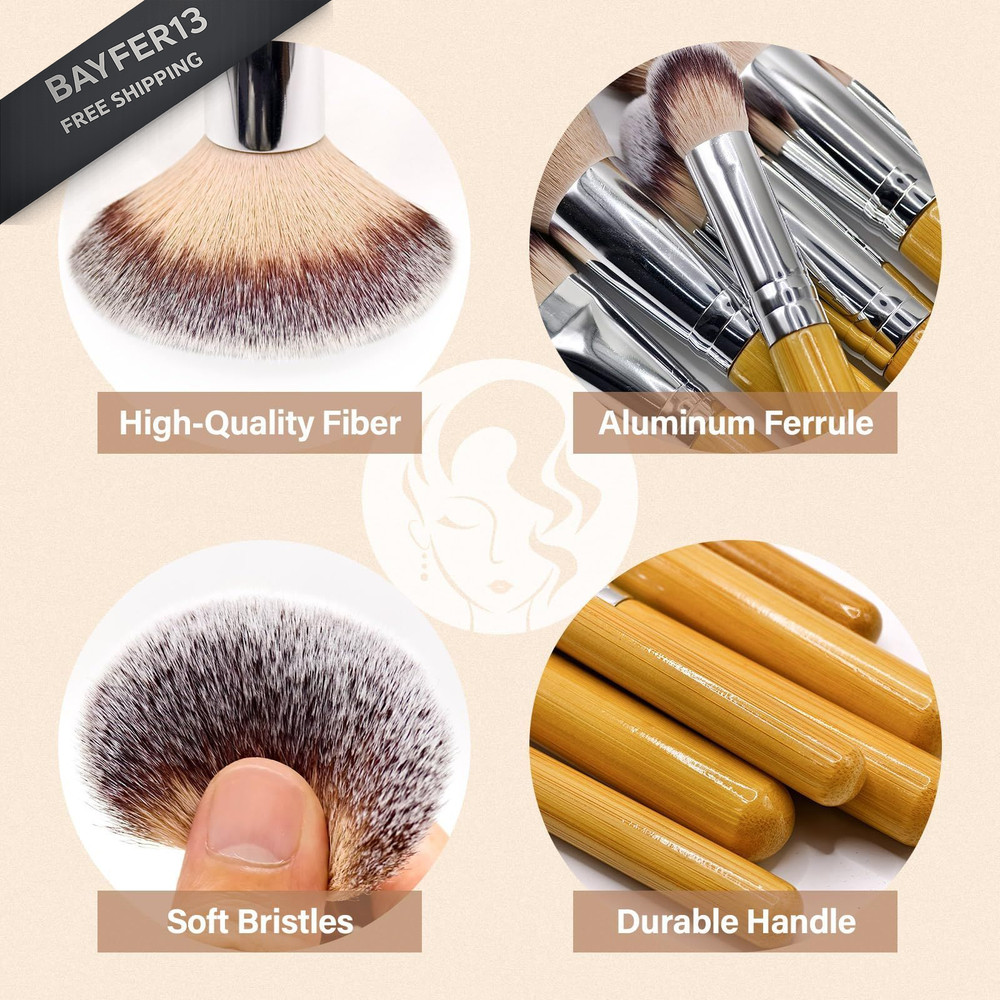 Makeup Brushes Set, Mlemle Professional 26 Pcs Kit, Include Yellow