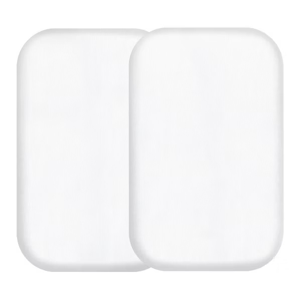 Bamboo Bassinet Fitted Sheet by Venice Child, Off White, 2 Pack