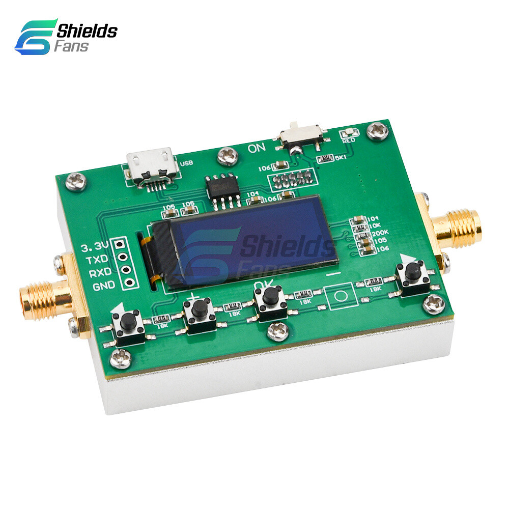 6Ghz RF Digital Attenuator 30DB Step 0.25DB OLED Pogrammable Attenuator Module