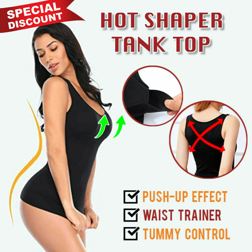 Shapewear Camisoles with Built in Bra Tummy Control Body Shaper Padded Tank Tops
