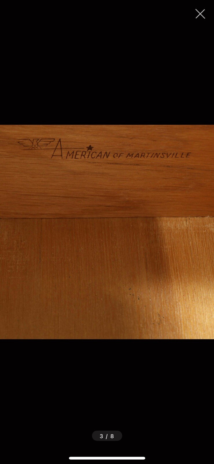 American Of Martinsville Oak Bookcase 1970’s