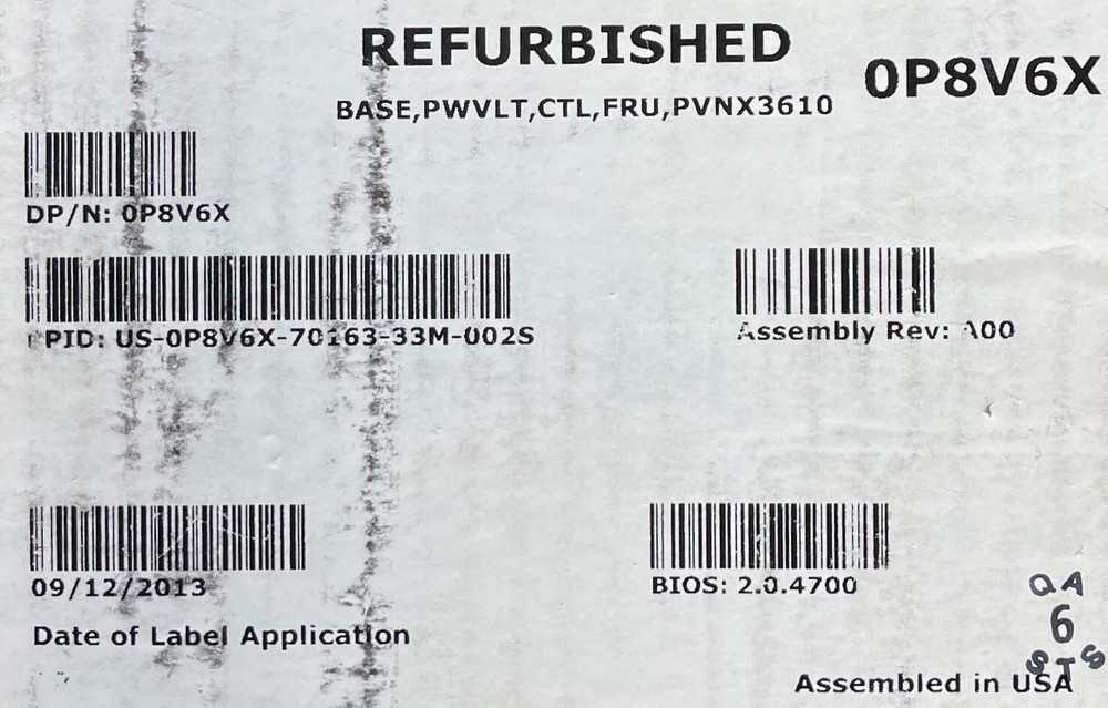 Dell Model: C11M Network Storage Controller Module / DP/N: 13DHF / P8V6X