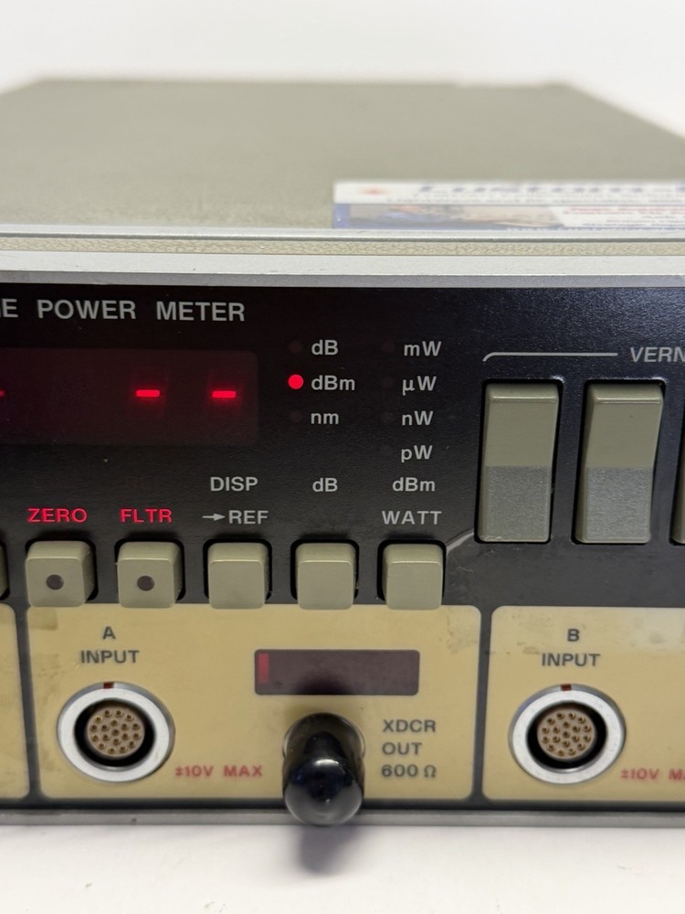 HP 8152A Optical Average Power Meter - Power tested, functions untested