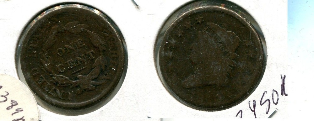 1810 CLASSIC HEAD LARGE CENT TYPE COIN VG 8450L