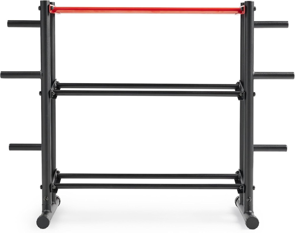 Efficient 3-Tier Weight Rack for Strength Training Equipment Organization