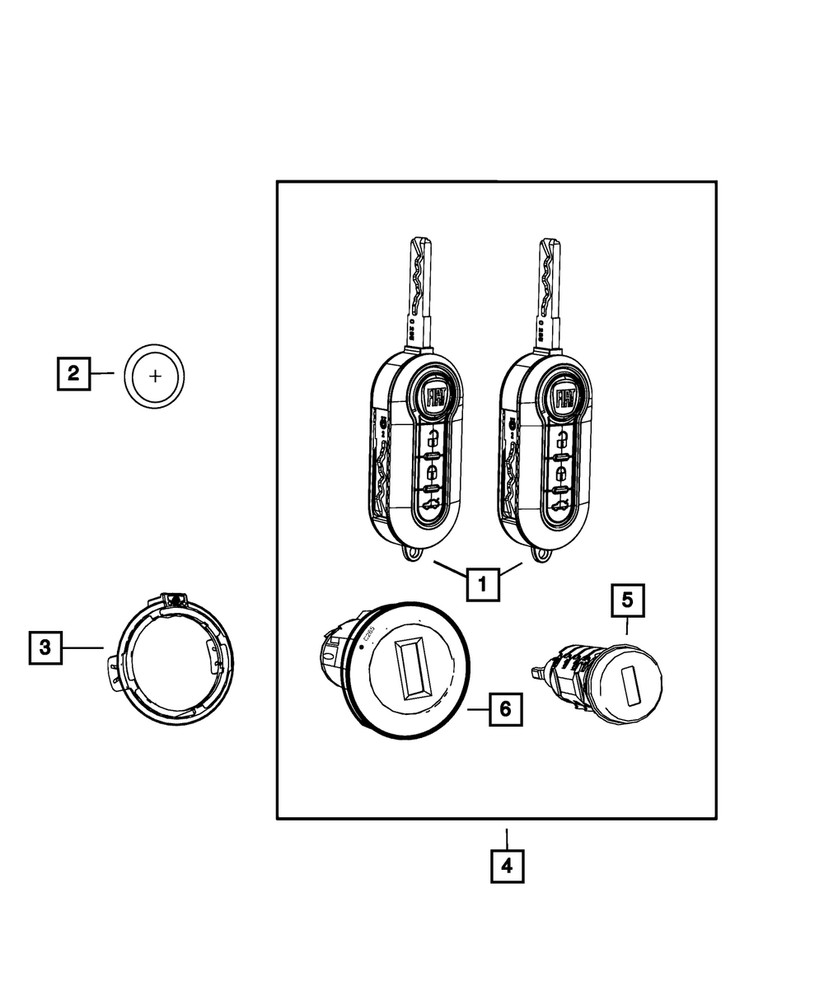 Genuine Mopar Sentry Key Antenna 68073359AA