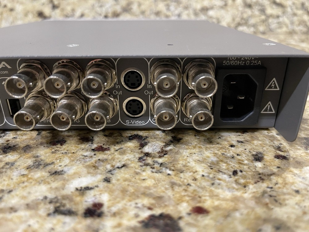 AJA Io LA External Video Capture Device 10-bit Analog Uncompressed Breakout Box