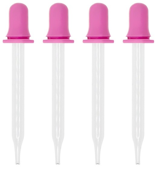 Glass Squeeze Droppers 4/Pkg